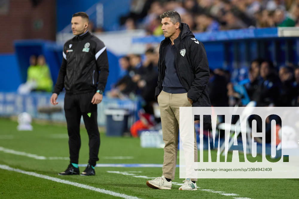 Deportivo Alaves v Malaga CF - LaLiga EA Sports Juan Francisco Funes head coach of Malaga CF looks on during the LaLiga EA Sports match between Deportivo Alaves and Malaga CF at Mendizorrotza on October 23, 2026, in Vitoria, Spain. Vitoria Mendizorrotza Basque Country Spain RL_DALVvMCF_2K26_0006