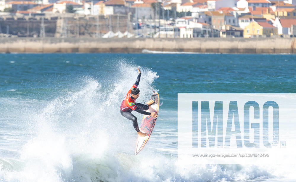 MEO Rip Curl Pro Portugal 2026 Surf Championship Tour At Supertubos Gabriel Medina of Brazil performs a maneuver on a wave during the MEO Rip Curl Pro Portugal Presented by Corona Cero, a World Surf League Championship Tour event, at Supertubos Beach in Peniche, Portugal, on October 23, 2026. Peniche Portugal