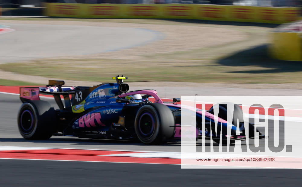 F1 Grand Prix USA - Practice 2 Franco Colapinto (43) during the second free practice session ahead of the Formula 1 MSC Cruises United States Grand Prix at Circuit of the Americas in Austin, Texas, United States, on October 23, 2026. Austin Texas United States