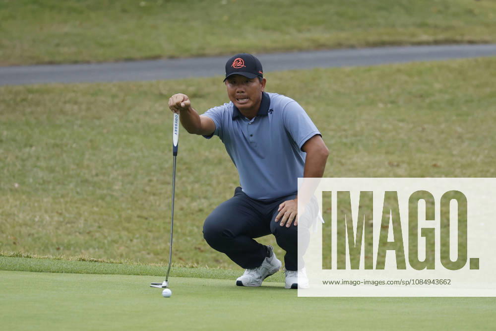 Oct 24, 2026-Cheonan, South Korea-Ashun WU of China action on 17th green during a DP World Tour Genesis Championship at Woo Jeong hills CC in Cheonan, South Korea. Cheonan SOUTH KOREA - ZUMAr168 20261024_aap_r168_042