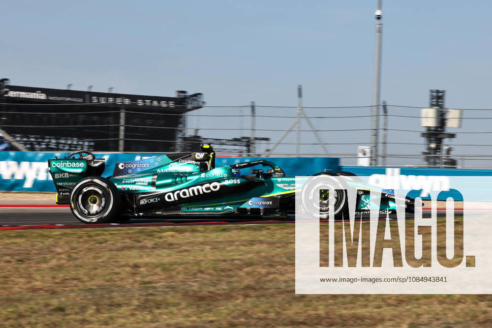 Fernando Alonso from Spain, driving the (14) Aston Martin Aramco F1 Team AMR26 Honda during United States Grand Prix - Austin - Friday - Free Practice 2 at Circuit of the Americas (COTA) in Austin. Italy Sports - October 24, 2026 - ZUMAm313 20261024_zsp_m313_029
