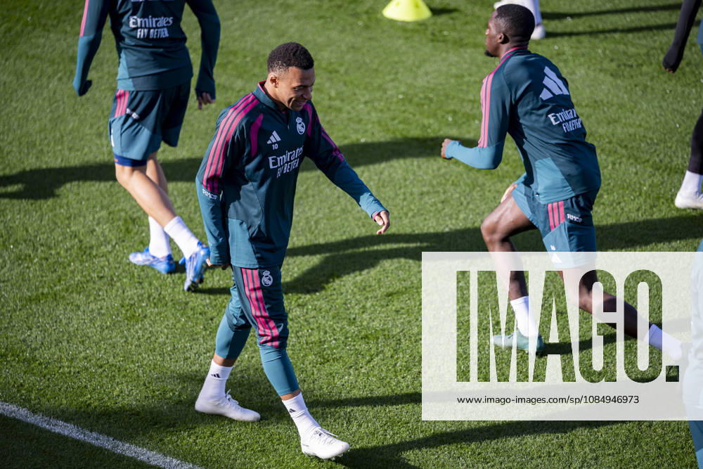 Real Madrid Training Session and press conference, PK, Pressekonferenz Kylian Mbappe of Real Madrid CF is seen during the training session ahead of the LaLiga EA Sports match against FC Barcelona, Barca at Ciudad Real Madrid on October 24, 2026 in Valdebebas, Spain. Valdebebas Ciudad Real Madrid Madrid Spain