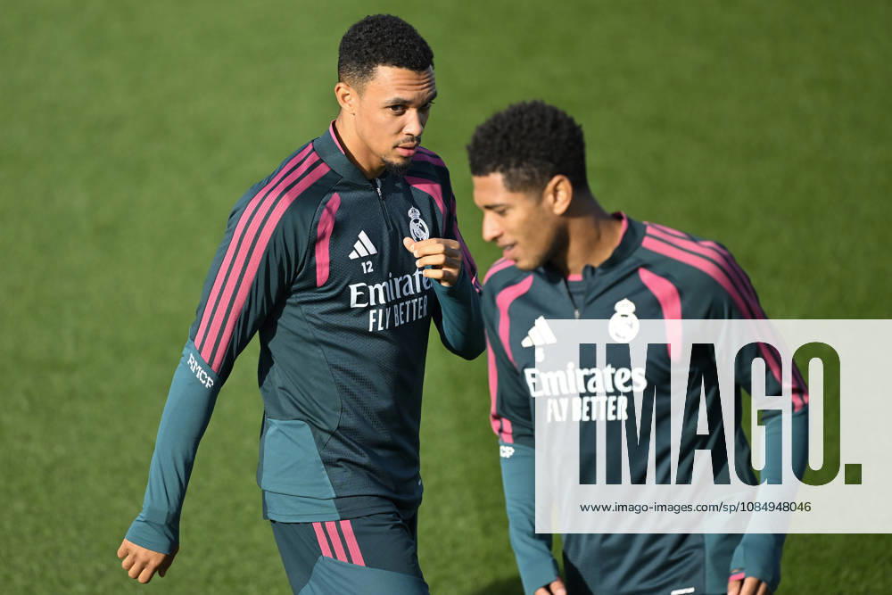 Real Madrid training session ahead of La Liga match against Barcelona MADRID, SPAIN - OCTOBER 24: Endrick Felipe (L) and Trent Alexander-Arnold (R) of Real Madrid take part in a training session at the club s Valdebebas training facilities ahead of their Spanish La Liga week 10 football match against Barcelona in Madrid, Spain, on October 24, 2026. Burak Akbulut Anadolu Madrid Spain. Editorial use only. Please get in touch for any other usage.