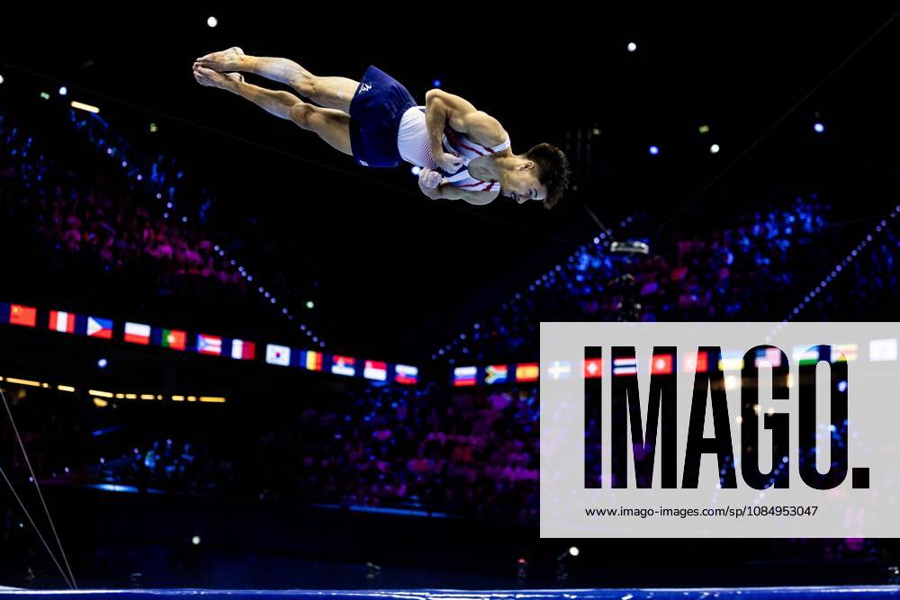 ROTTERDAM - Jake Jarman (GBR) in action during the floor apparatus final at the World Gymnastics Championships in Rotterdam Ahoy. IRIS VAN DEN BROEK ANP ANPxSportx IVx 573461877 originalFilename: 573461877