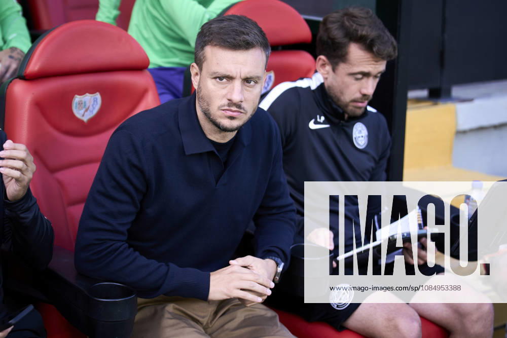 Martin Anselmi, head coach of Elche CF, during the Spanish League, LaLiga EA Sports, football match played between Rayo Vallecano and Elche CF at Vallecas stadium on October 24, 2026, in Madrid, Spain. Madrid Spain - ZUMAa181 20261024_zaa_a181_079