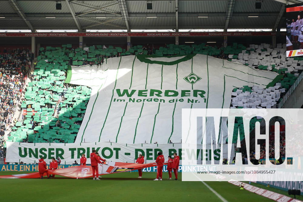 Statement from Bremen Fans on the Jersey Issue, October 24, 2026: FSV Mainz 05 vs. Werder Bremen, MEWA Arena, Bundesliga Matchday 7