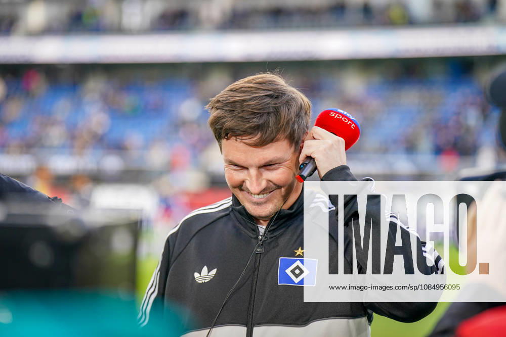 Germany Soccer Bundesliga 2026–2027, Matchday 7: SC Paderborn vs. Hamburger SV at Home Deluxe Arena in Paderborn; Merlin Polzin, Coach; Hamburger SV TV Interview on Sky Sport; Facial Expressions, Emotions