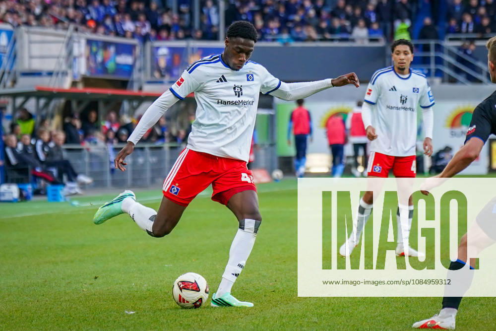 German Soccer Bundesliga 2026–2027, Matchday 7: SC Paderborn vs. Hamburger SV at Home Deluxe Arena, Paderborn; Shafiq Nandja, Hamburger SV, 43