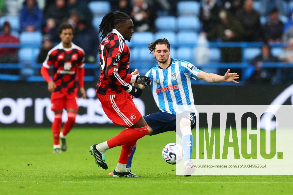 Calvin Bassey of Fulham and Jack Rudoni of Coventry City in action. Coventry City v Fulham, Premier League, Football, Coventry Building Society Arena, Coventry, UK - 24 Oct 2026Coventry Coventry Building Society Arena United Kingdom