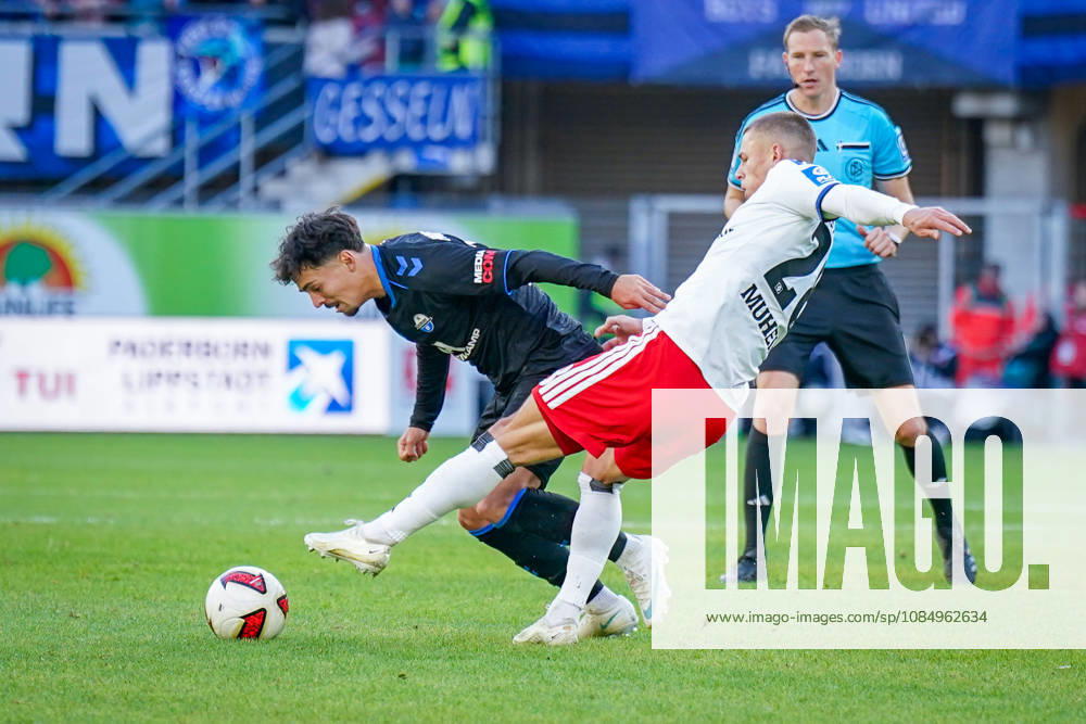 Germany Soccer Bundesliga 2026–2027, Matchday 7: SC Paderborn vs. Hamburger SV at Home Deluxe Arena, Paderborn; Santiago Castaneda (Paderborn), 5; Miro Muheim (Hamburger SV), 28; Referee: Martin Petersen (Stuttgart)