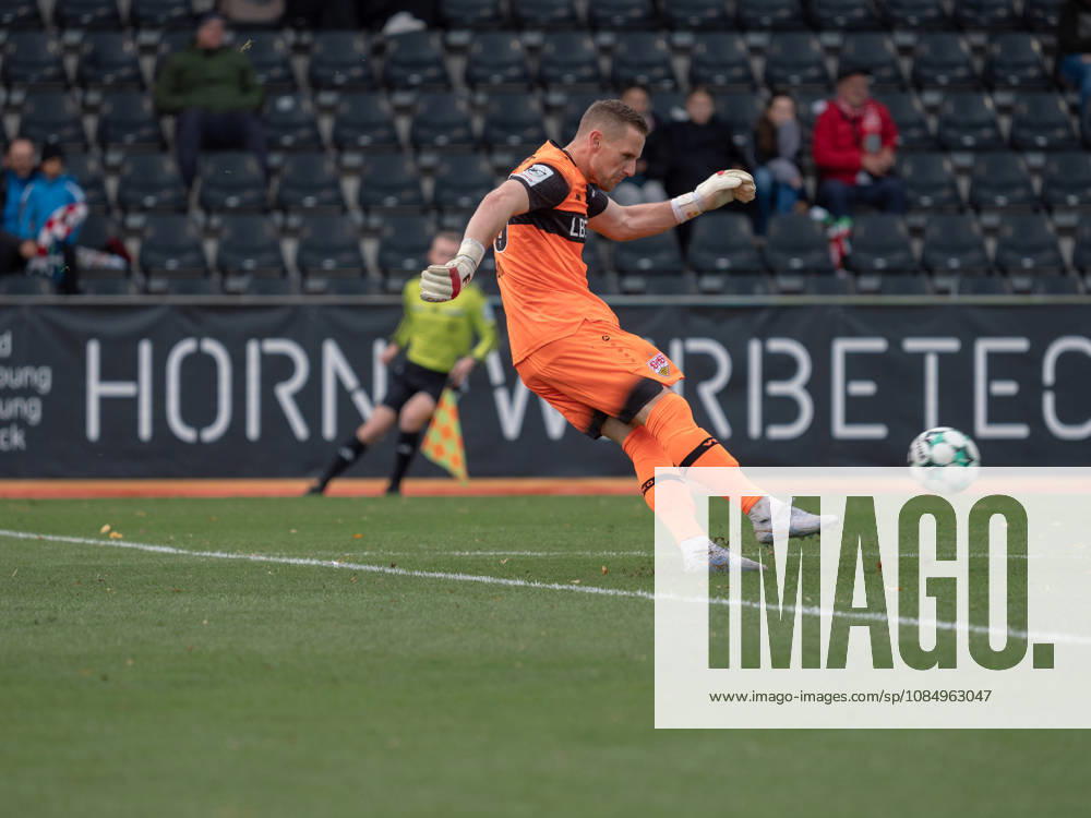 Goalkeeper Marius Funk, VfB Stuttgart II, 33, GER, Soccer, VfB Stuttgart II vs. Alemannia Aachen, 3rd Division, Matchday 11, Aspach, 2026–2027 Season, October 24, 2026 GER, Soccer, VfB Stuttgart II vs. Alemannia Aachen, 3rd Division, Matchday 11, Aspach, 2026–2027 season, October 24, 2026 Aspach