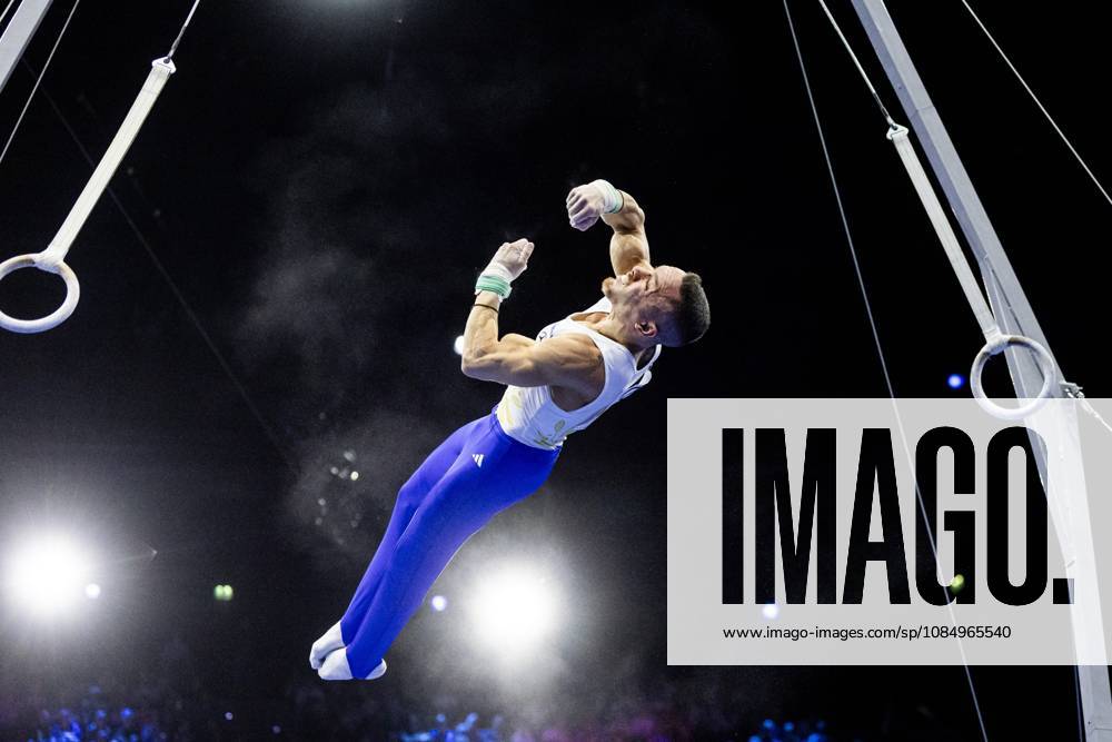 ROTTERDAM - Eleftherios Petrounias (GRE) during the rings apparatus final at the World Gymnastics Championships in Rotterdam Ahoy. IRIS VAN DEN BROEK ANP ANPxSportx IVx 573482295 originalFilename: 573482295