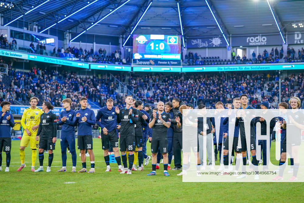 German Soccer Bundesliga 2026–2027, Matchday 7: SC Paderborn vs. Hamburger SV at Home Deluxe Arena in Paderborn—Joy, Excitement, and Celebrations After the Home Victory
