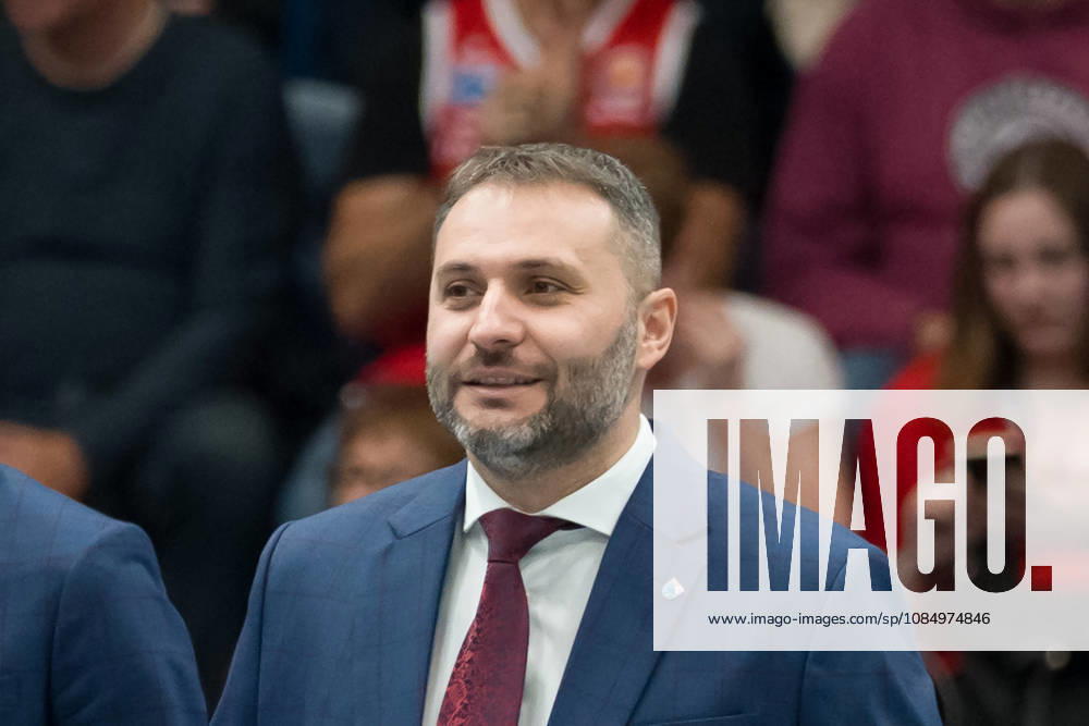 Vladimir Jovanovic MBC, Head Coach, Syntainics MBC vs. Rostock Seawolves, BBL, Men s Basketball 1st Bundesliga, Matchday 6 of the 2026–27 season, October 24, 2026, Weißenfels Stadthalle, Saxony-Anhalt, Germany