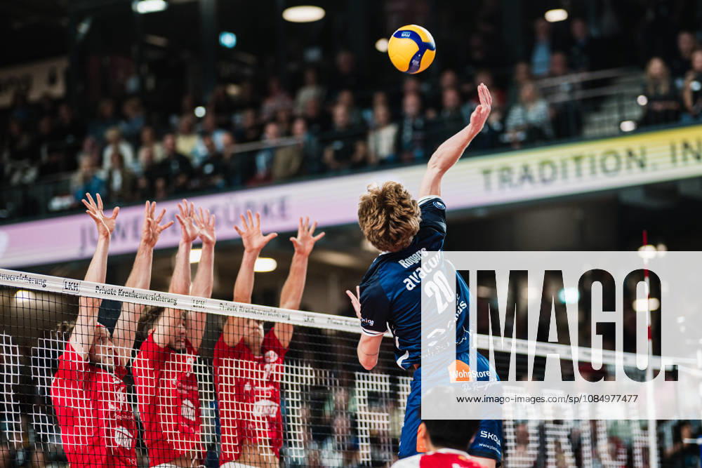 VBL SVG Lüneburg vs. SV Warnemünde, October 24, 2026, Patrick Kyle Rogers 20, SVG Lüneburg Volleyball, Bundesliga, Matchday 2, SVG Lüneburg vs. SV Warnemünde on October 24, 2026, at the LKH Arena, Lüneburg