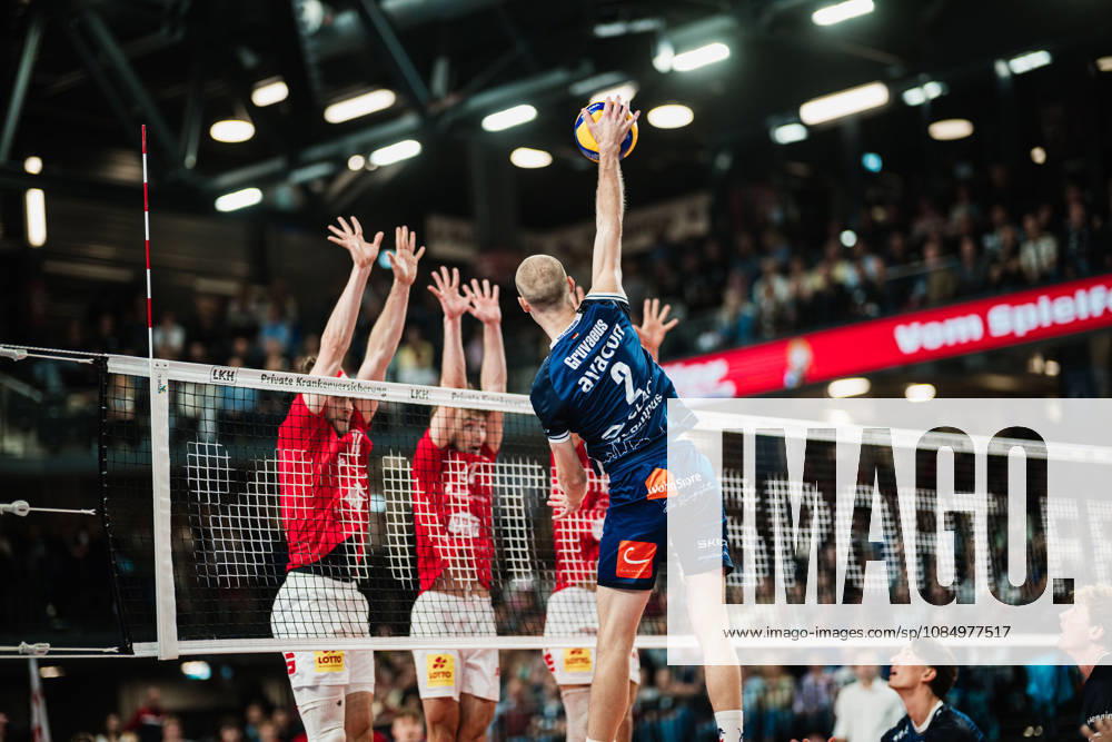 VBL SVG Lüneburg vs. SV Warnemünde, October 24, 2026, Daniel Gruvaeus 2, SVG Lüneburg Volleyball, Bundesliga, Matchday 2, SVG Lüneburg vs. SV Warnemünde on October 24, 2026, at the LKH Arena, Lüneburg