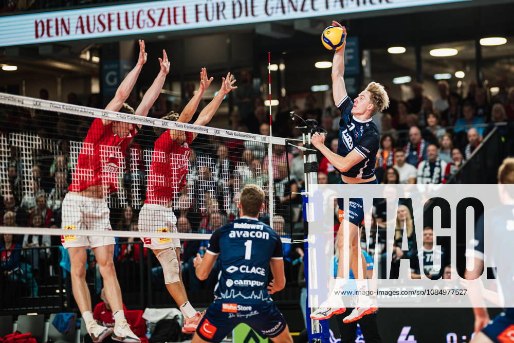 VBL SVG Lüneburg vs. SV Warnemünde, October 24, 2026, Axel Valentin Enlund 17, SVG Lüneburg Volleyball, Bundesliga, Matchday 2, SVG Lüneburg vs. SV Warnemünde on October 24, 2026, at the LKH Arena, Lüneburg