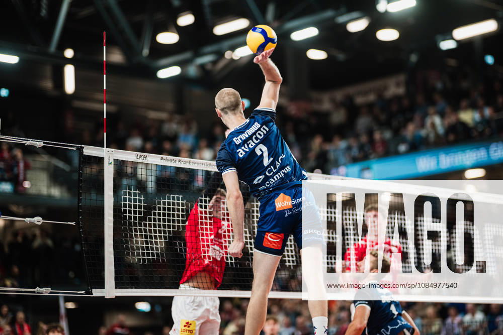 VBL SVG Lüneburg vs. SV Warnemünde, October 24, 2026, Daniel Gruvaeus 2, SVG Lüneburg Volleyball, Bundesliga, Matchday 2, SVG Lüneburg vs. SV Warnemünde on October 24, 2026, at the LKH Arena, Lüneburg