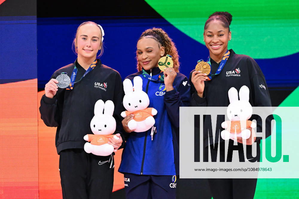 IPA90122694 - VAULT medal ceremony during the 54th Artistic Gymnastics World Championships, Gymnastics in Rotterdam, Netherlands