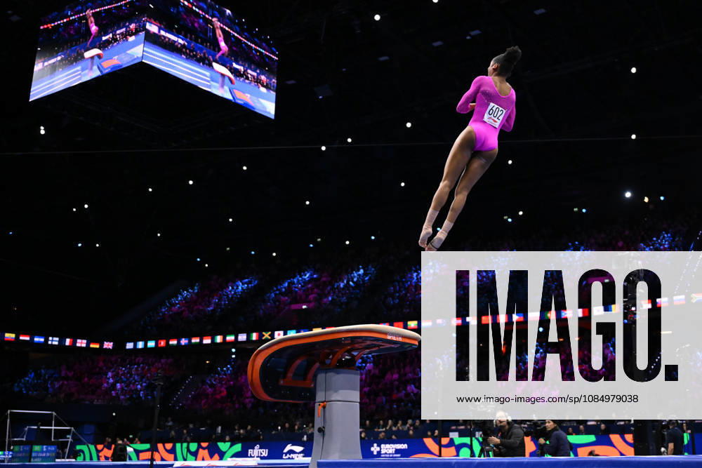 IPA90122993 - BLAKELY Skye (USA) performs the vault during the 54th Artistic Gymnastics World Championships in Rotterdam, Netherlands, on October 24, 2026