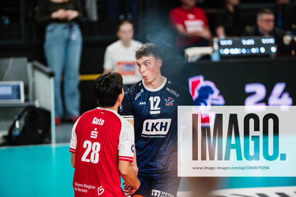VBL SVG Lüneburg vs. SV Warnemünde, October 24, 2026 Santeri Välimaa 12, SVG Lüneburg vs. Kandai Goto 28, SVG Lüneburg Volleyball, Bundesliga, Matchday 2, SVG Lüneburg vs. SV Warnemünde on October 24, 2026, at the LKH Arena, Lüneburg