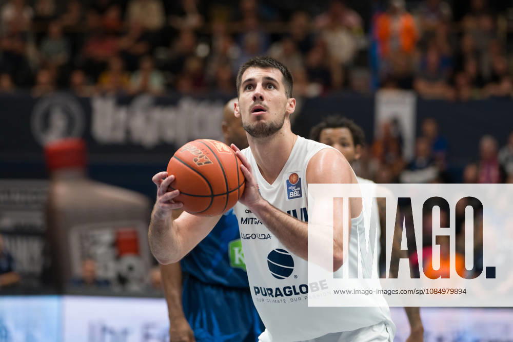 Jure Planinic MBC, 44, Syntainics MBC vs. Rostock Seawolves, BBL, Men s Basketball 1st Bundesliga, Matchday 6 of the 2026–27 season, October 24, 2026, Weißenfels Stadthalle, Saxony-Anhalt, Germany