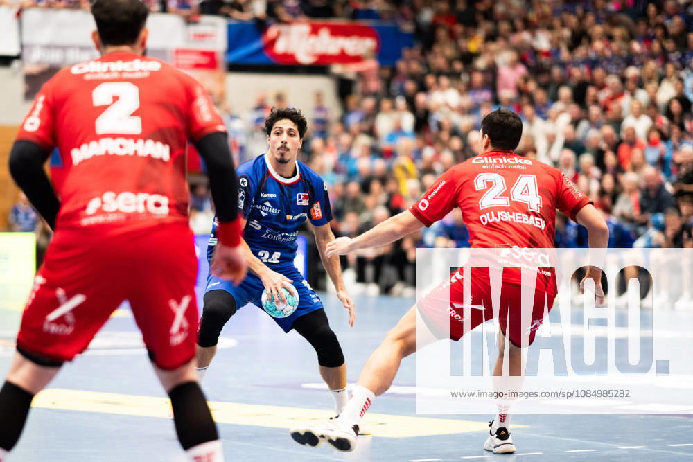 Yonatan Dayan, HBW Balingen Weilstetten, 34, playmaker, HBW Balingen Weilstetten vs. MT Melsungen (GER), Opel 1 Handball Bundesliga, Championship, Matchday 10, 2026–2027 season, October 24, 2026, Eibner Press Photo: Andreas Ulmer, HBW Balingen Weilstetten vs. MT Melsungen GER, Opel 1 Handball Bundesliga, Championship, Matchday 10, 2026–2027 Season, October 24, 2026, Balingen