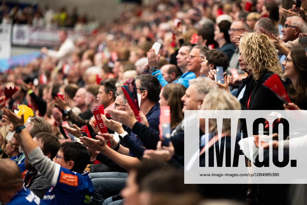 The crowd goes wild, HBW Balingen Weilstetten vs. MT Melsungen GER, Opel 1 Handball Bundesliga, Championship, Matchday 10, 2026–2027 Season, October 24, 2026, Eibner Press Photo by Andreas Ulmer: HBW Balingen Weilstetten vs. MT Melsungen (GER), Opel 1 Handball Bundesliga, Championship, Matchday 10, 2026–2027 Season, October 24, 2026, Balingen