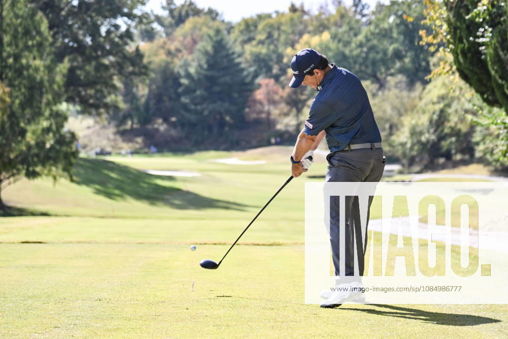 ST. LOUIS , MO - OCTOBER 24: Greg Chalmers of Australia hits his tee shot on the fifth hole during the second round of the PGA, Golf Herren TOUR Champions Stifel Charity Classic on Saturday October 24th, 2026 at Norwood Hills Country Club in St. Louis, MO (Photo by Rick Ulreich Icon Sportswire) GOLF: OCT 24 PGA TOUR Champions Stifel Charity Classic Icon4218232