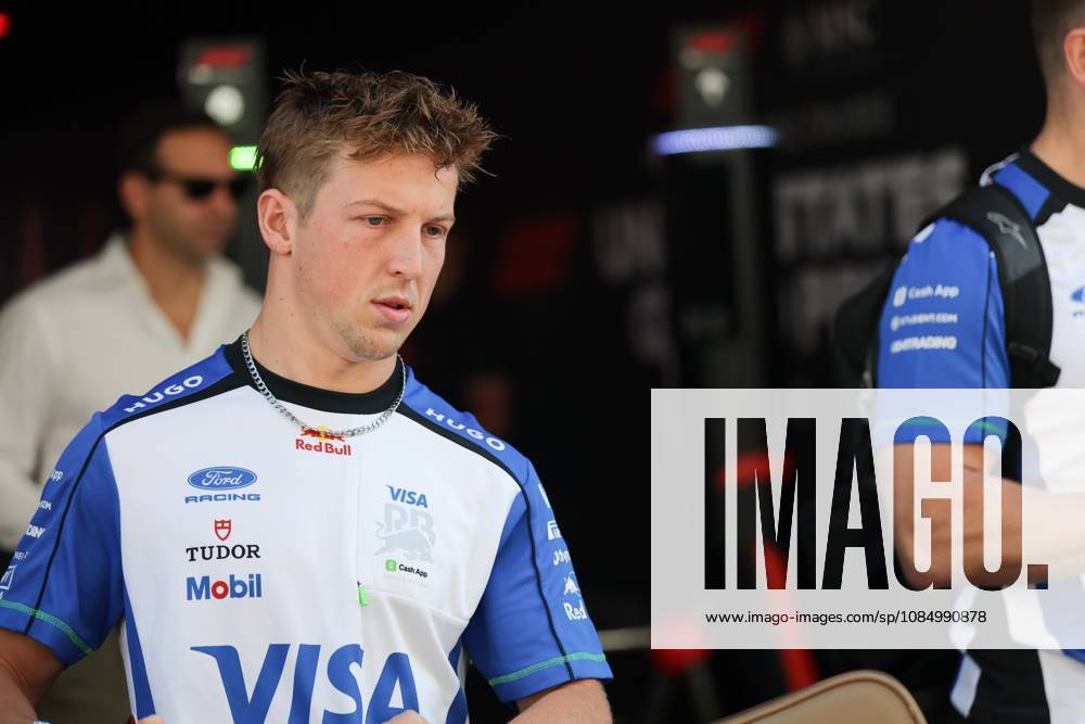 24th October 2026; Circuit of the Americas, Austin, United States; Formula 1, United States Grand Prix, Qualifying Day; Liam Lawson (30) of New Zealand and Visa Cash App Racing Bulls Formula One Team enters the paddock VincentxCuono