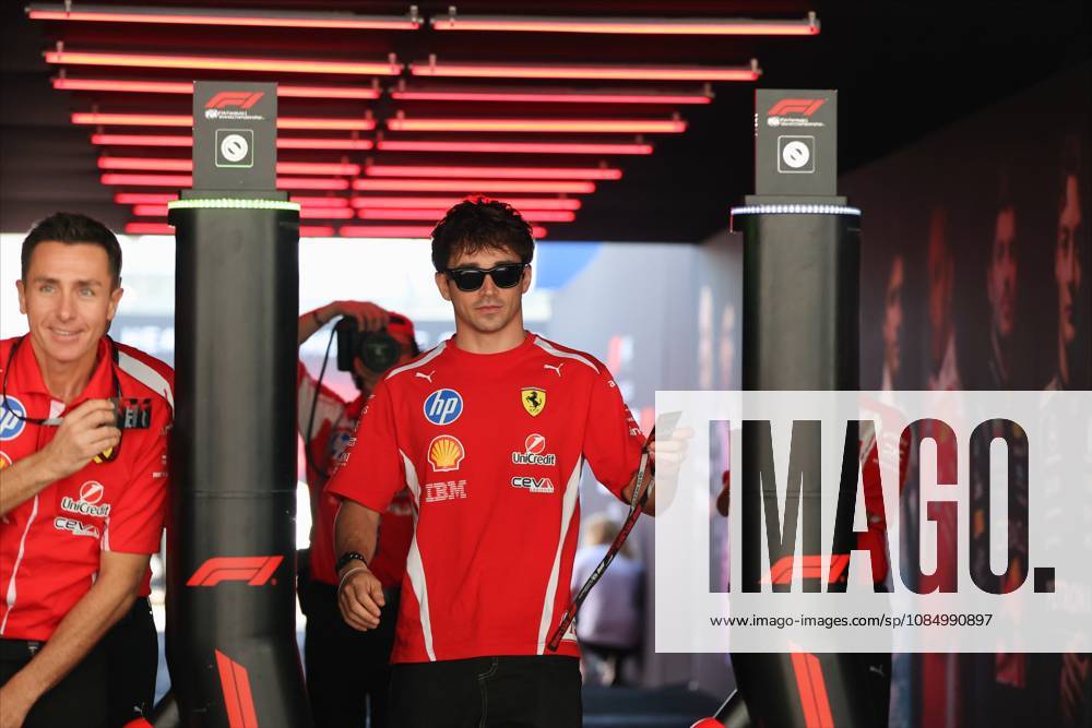 24th October 2026; Circuit of the Americas, Austin, United States; Formula 1, United States Grand Prix, Qualifying Day; Charles Leclerc (16) of Monaco and Scuderia Ferrari HP enters the paddock VincentxCuono