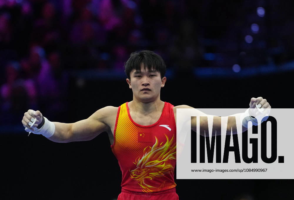 Lan Xingyu of China on the parallel bars during the artistic gymnastics competition on Day 8 of the World Championships at Ahoy in Rotterdam, Netherlands, on October 24, 2026. DeFodi Images