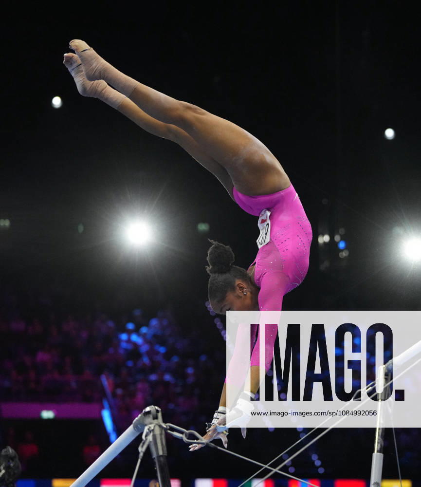Skye Blakely of the U.S. on the uneven bars during the artistic gymnastics competition on Day 8 of the World Championships at Ahoy in Rotterdam, Netherlands, on October 24, 2026. DeFodi Images