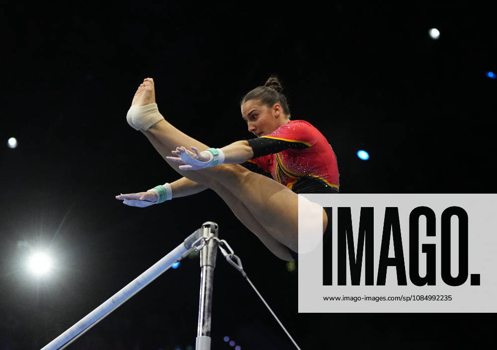 Helen Kevric of Germany wins silver in the floor exercise during the Artistic Gymnastics competition on Day 8 of the World Championships at Ahoy in Rotterdam, Netherlands, on October 24, 2026. DeFodi Images