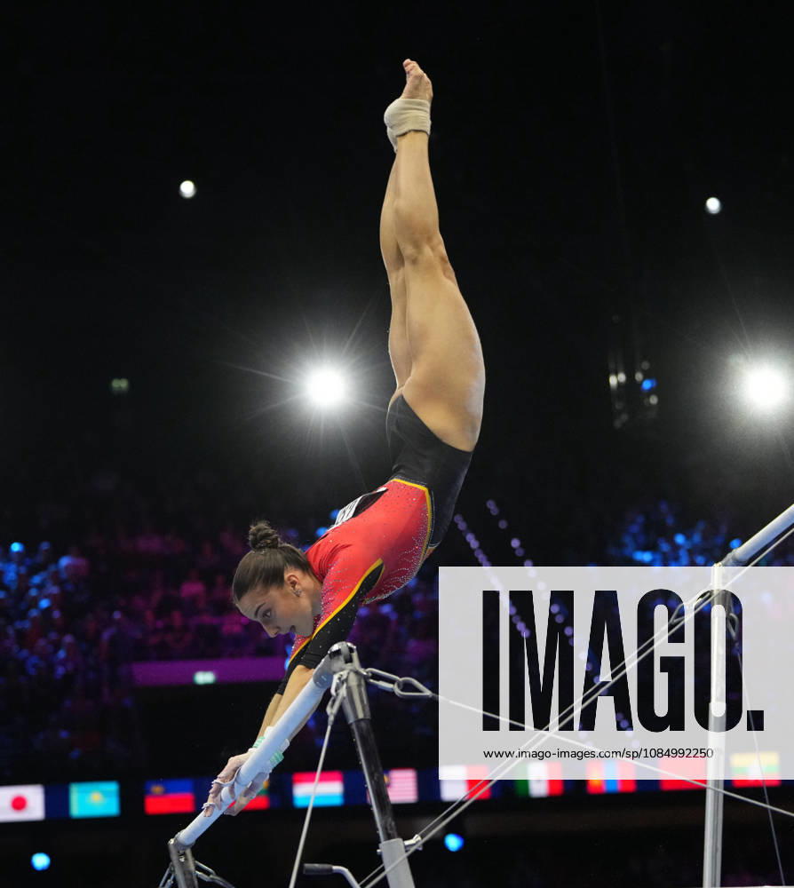 Helen Kevric of Germany wins silver in the floor exercise during the Artistic Gymnastics competition on Day 8 of the World Championships at Ahoy in Rotterdam, Netherlands, on October 24, 2026. DeFodi Images
