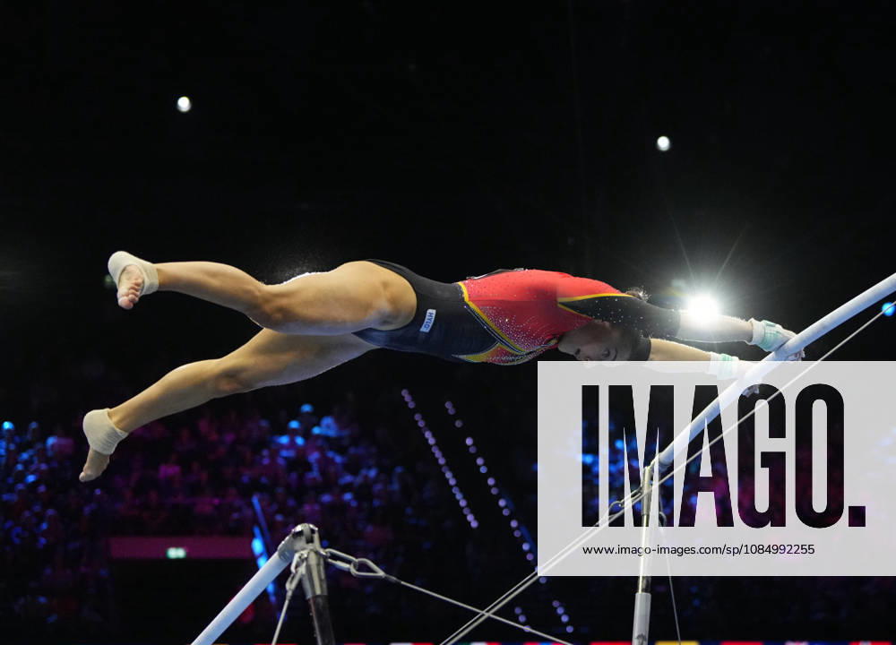 Helen Kevric of Germany wins silver in the floor exercise during the Artistic Gymnastics competition on Day 8 of the World Championships at Ahoy in Rotterdam, Netherlands, on October 24, 2026. DeFodi Images