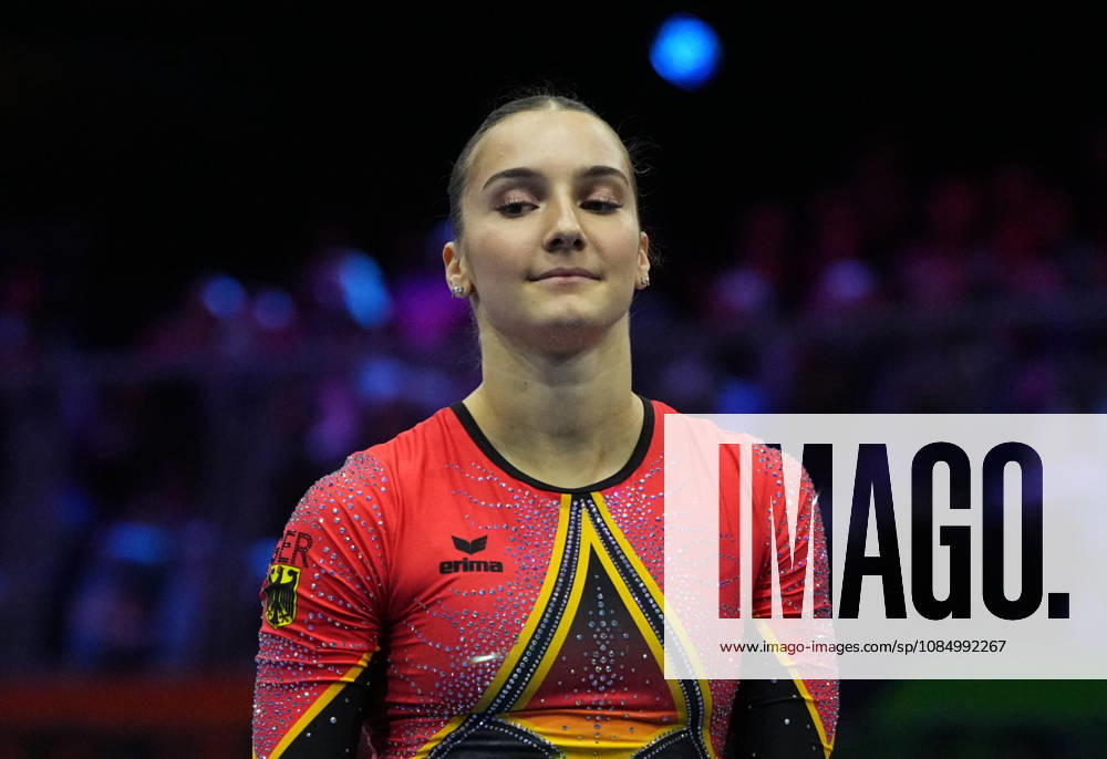 Helen Kevric of Germany wins silver in the floor exercise during the Artistic Gymnastics competition on Day 8 of the World Championships at Ahoy in Rotterdam, Netherlands, on October 24, 2026. DeFodi Images