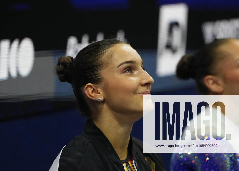 Helen Kevric of Germany on the uneven bars during the artistic gymnastics competition on Day 8 of the World Championships at Ahoy in Rotterdam, Netherlands, on October 24, 2026. DeFodi Images