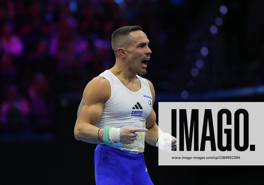 Eleftherios Petrounias of Greece on the still rings during the artistic gymnastics competition on Day 8 of the World Championships at Ahoy in Rotterdam, Netherlands, on October 24, 2026. DeFodi Images