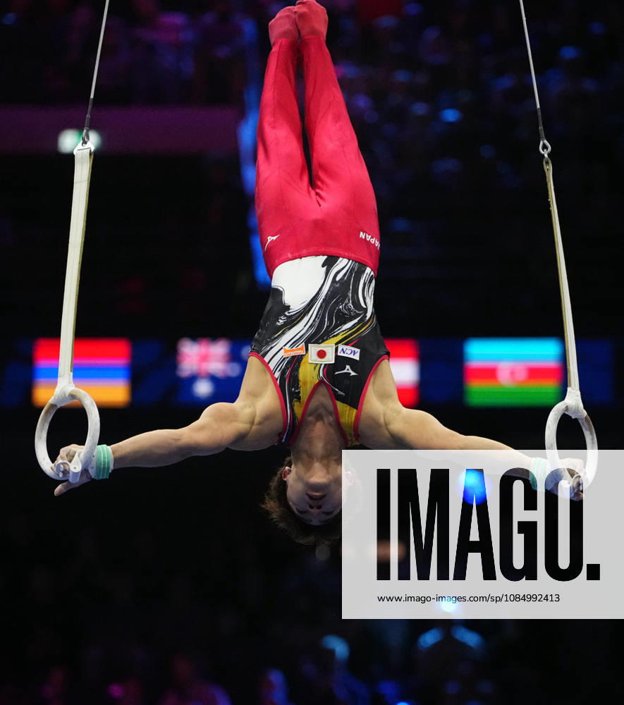 Shinnosuke Oka of Japan on the parallel bars during the artistic gymnastics competition on Day 8 of the World Championships at Ahoy in Rotterdam, Netherlands, on October 24, 2026. DeFodi Images