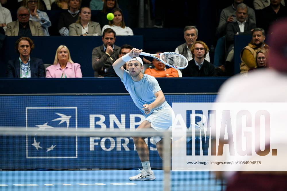 Dutch Tallon Griekspoor pictured in action during the semi final of the European Open ATP, Tennis Herren tennis tournament in Brussels, on Saturday 24 October 2026. This year s edition of the tournament is taking place from 17 to 25 October ELIASxROM x190885286x