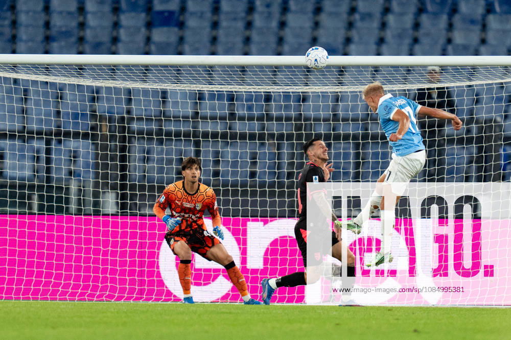 SS Lazio v Parma Calcio 1913 - Serie A Enilive Gustav Isaksen of SS Lazio hits the crossbar during the Serie A Enilive match between SS Lazio and Parma Calcio 1913 at Olympic Stadium on October 24, 2026 in Rome, Italy. Rome Olympic Stadium Lazio Italy