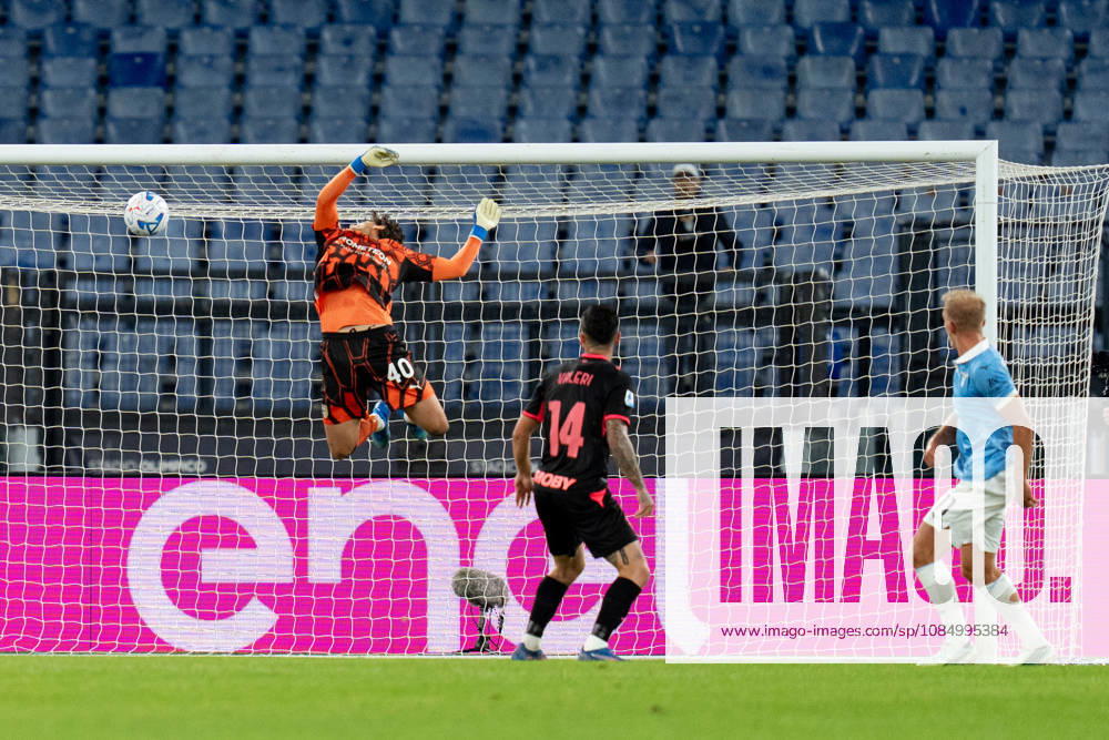 SS Lazio v Parma Calcio 1913 - Serie A Enilive Gustav Isaksen of SS Lazio hits the crossbar during the Serie A Enilive match between SS Lazio and Parma Calcio 1913 at Olympic Stadium on October 24, 2026 in Rome, Italy. Rome Olympic Stadium Lazio Italy