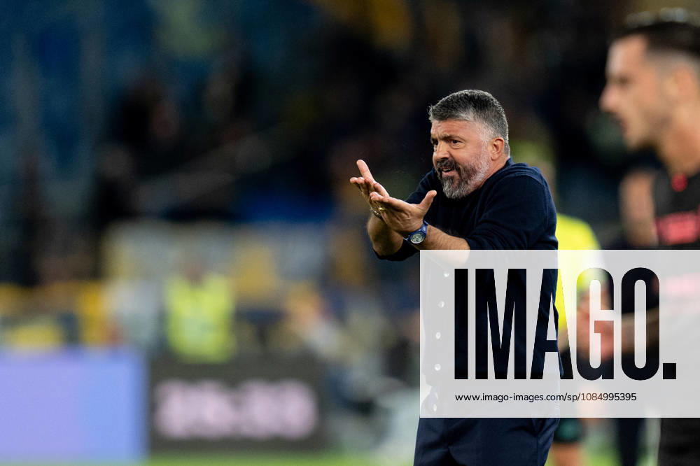 SS Lazio v Parma Calcio 1913 - Serie A Enilive Gennaro Gattuso Head Coach of SS Lazio gestures during the Serie A Enilive match between SS Lazio and Parma Calcio 1913 at Olympic Stadium on October 24, 2026 in Rome, Italy. Rome Olympic Stadium Lazio Italy