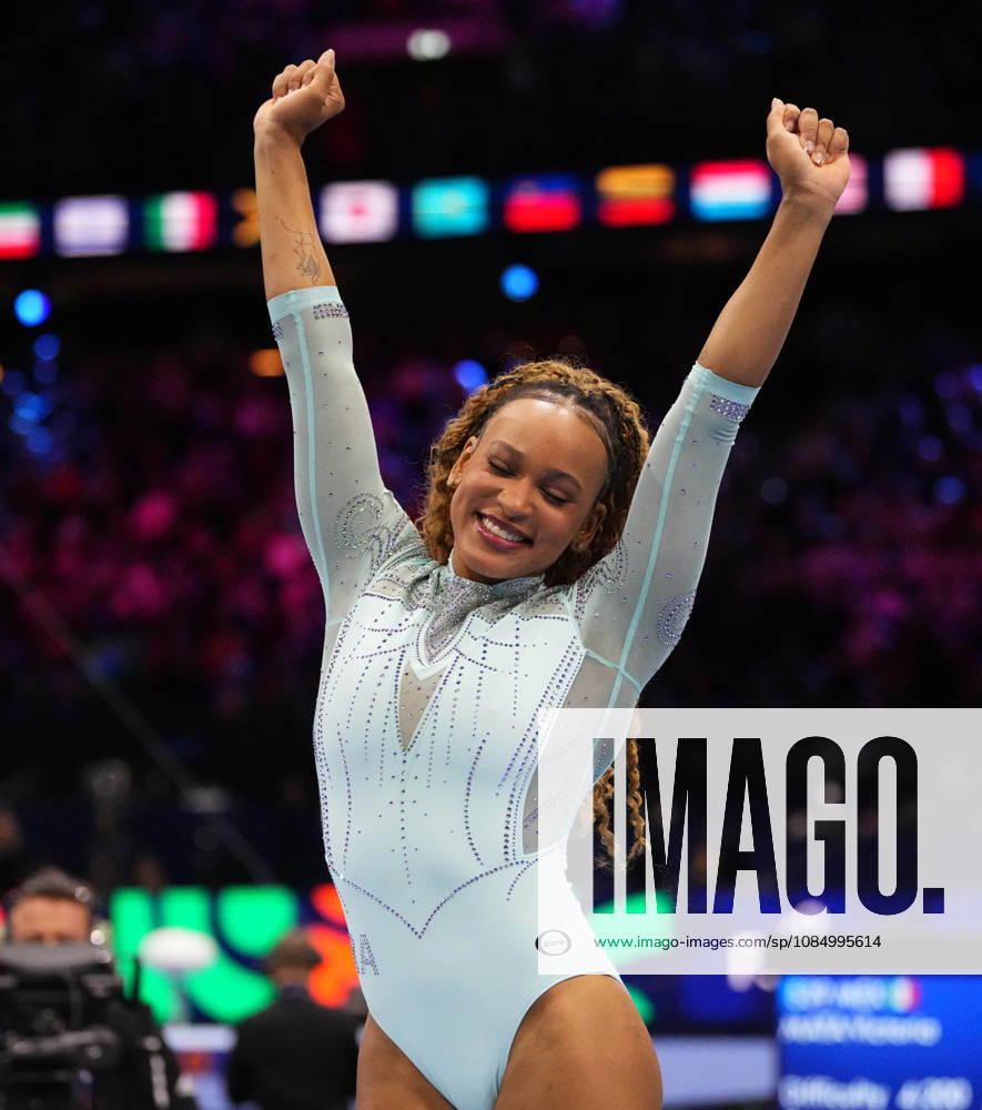 Rebeca Andrade of Brazil on the vault during the artistic gymnastics competition on Day 8 of the World Championships at Ahoy in Rotterdam, Netherlands, on October 24, 2026. DeFodi Images