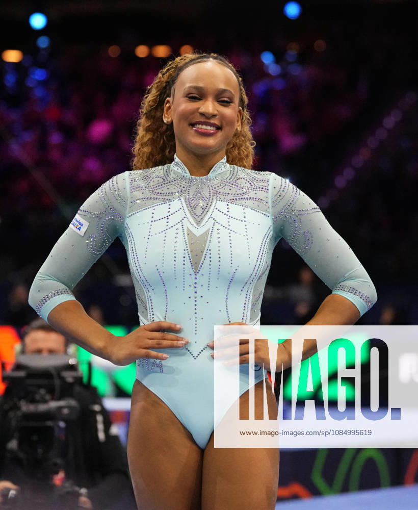Rebeca Andrade of Brazil on the vault during the artistic gymnastics competition on Day 8 of the World Championships at Ahoy in Rotterdam, Netherlands, on October 24, 2026. DeFodi Images