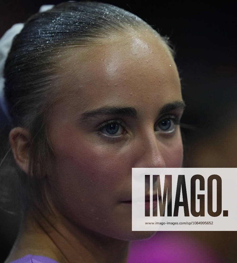 Reese Esponda of the U.S. on the vault during the artistic gymnastics competition on Day 8 of the World Championships at Ahoy in Rotterdam, Netherlands, on October 24, 2026. DeFodi Images