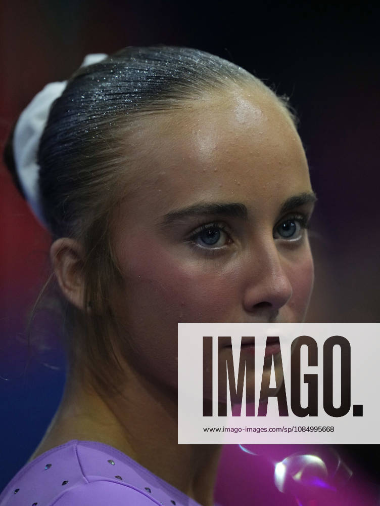 Reese Esponda of the U.S. on the vault during the artistic gymnastics competition on Day 8 of the World Championships at Ahoy in Rotterdam, Netherlands, on October 24, 2026. DeFodi Images