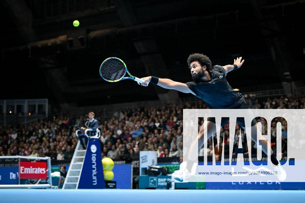 French Arthur Fils pictured in action during the semi final of the European Open ATP, Tennis Herren tennis tournament in Brussels, on Saturday 24 October 2026. This year s edition of the tournament is taking place from 17 to 25 October ELIASxROM x190904229x