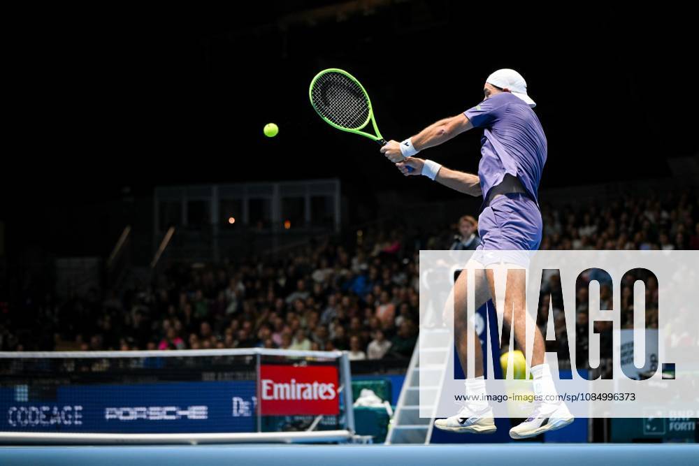 German Jan-Lennard Struff pictured in action during the semi final of the European Open ATP, Tennis Herren tennis tournament in Brussels, on Saturday 24 October 2026. This year s edition of the tournament is taking place from 17 to 25 October ELIASxROM x190904005x